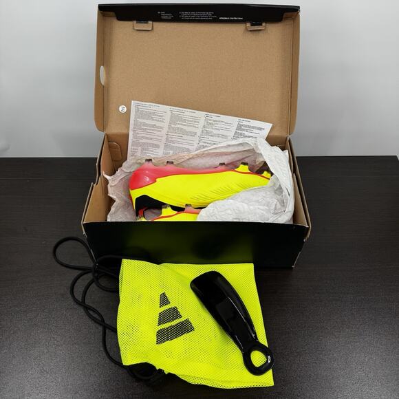 adidas Predator Elite Laceless FG Soccer Cleats Yellow Black Mens 7.5 Womens 8.5 main image 16